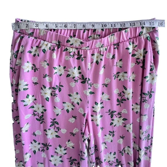 DRAPER JAMES Women's Sz M Pajama Set Pink MAGNOLIA Floral Soft Sleeveless - Picture 15 of 16